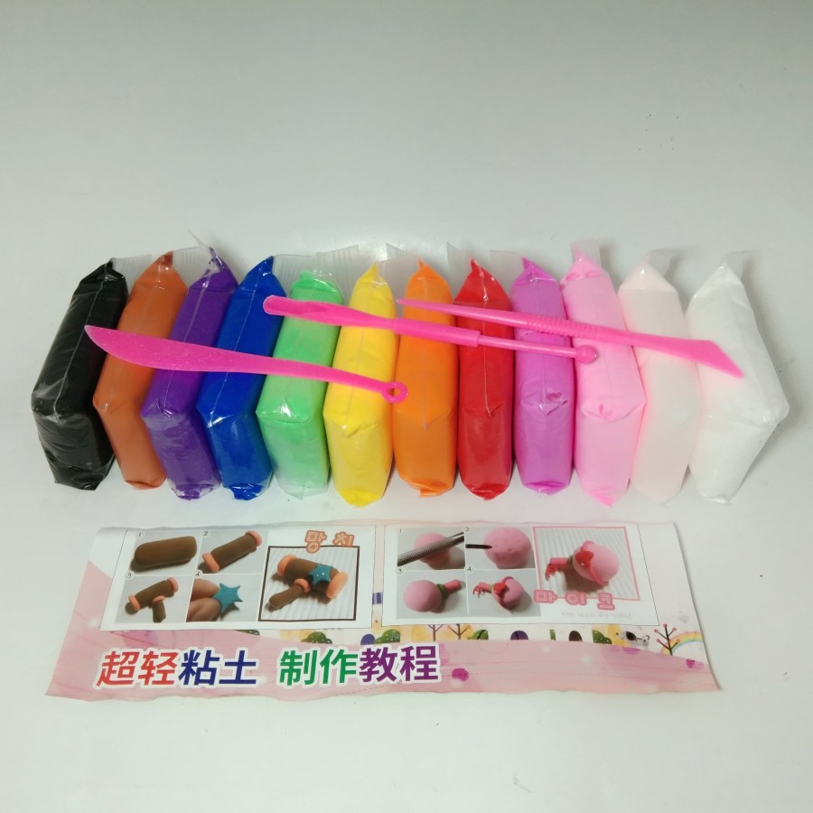Clay Polimer Mainan Tanah Liat 12 Warna